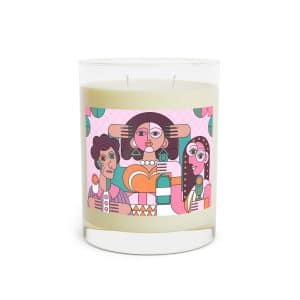 Scented Candle - Full Glass, 11oz Three Picasso Women